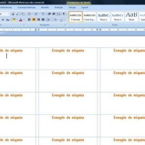 etiquetas usando o word